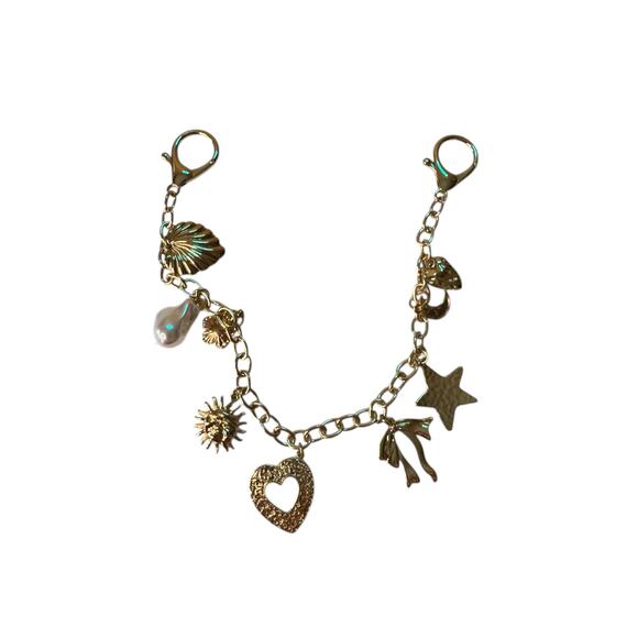 Gold Charm Handbag Charm Strap Lengthener NWOT - Picture 2 of 4